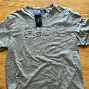 Gray medium French connection fcuk shirt nwt m